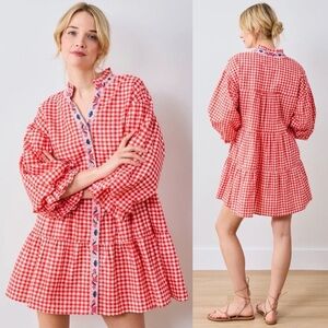 Printfresh NWT Red Checkered Mini Dress